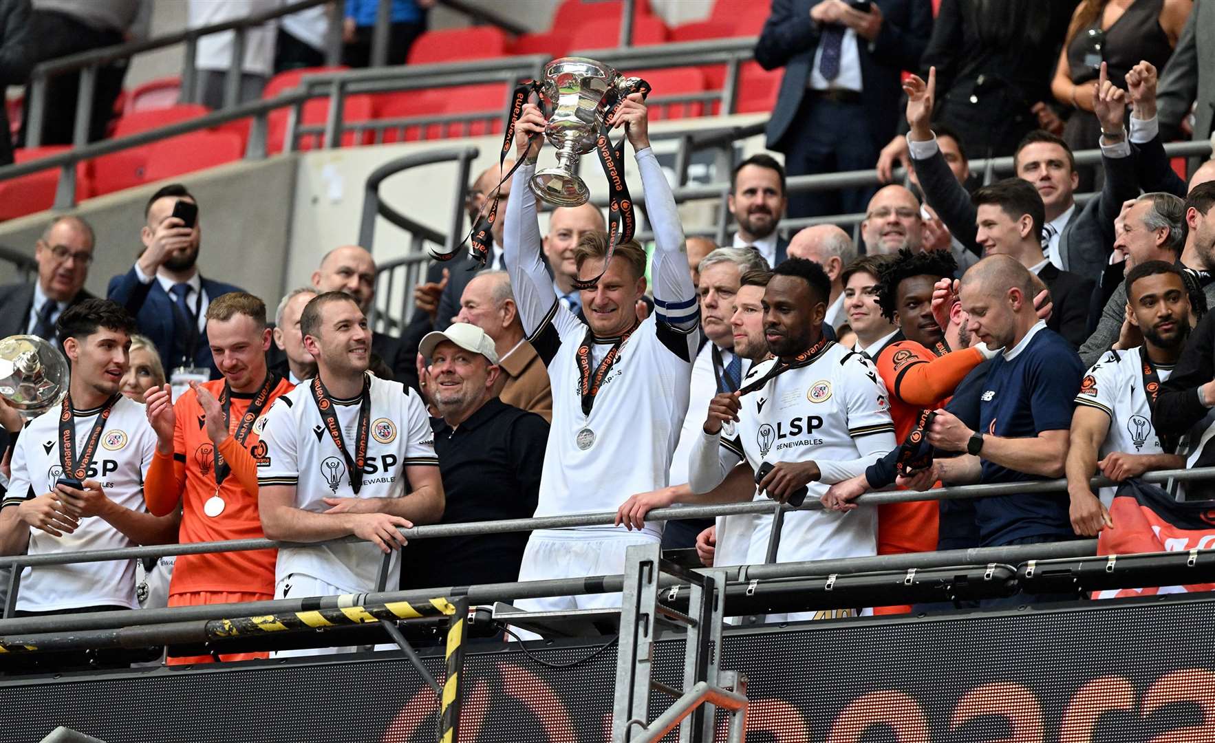 Bromley beat Solihull Moors on penalties to win promotion from the National League