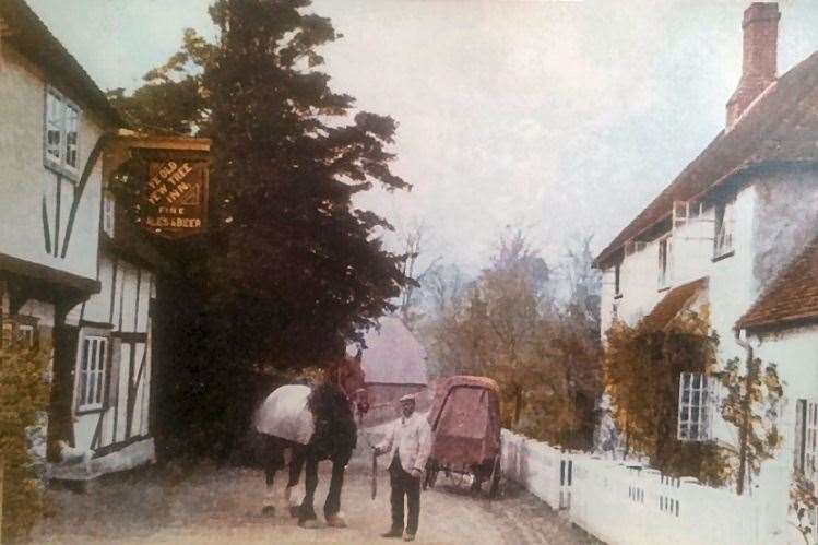 Another postcard from around 1900. The Yew Tree became a pub in about 1830 and was then known as the Palm Tree. Picture: Rory Kehoe