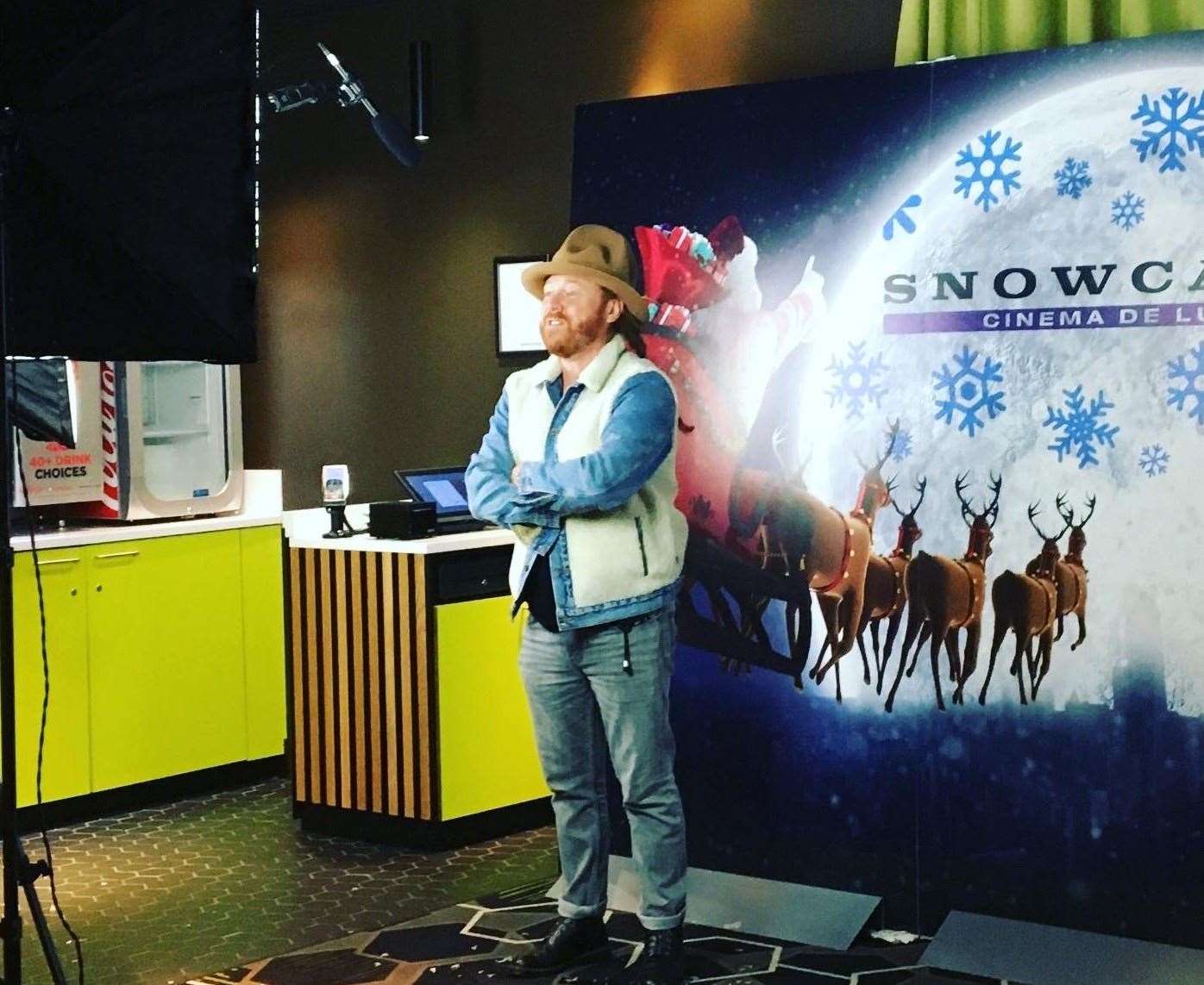 Keith Lemon films at the Christmas screening