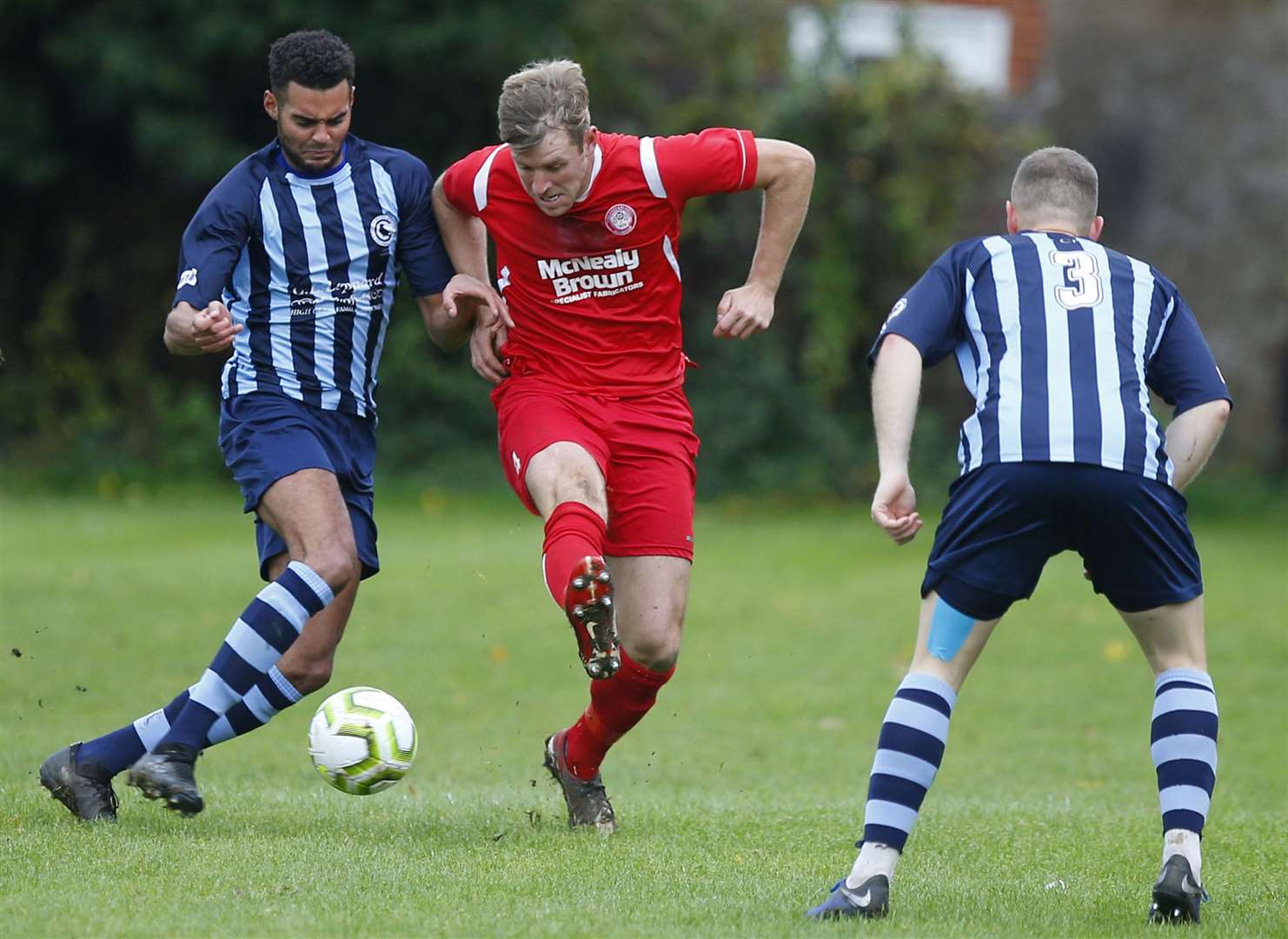 Ben Brown - scored twice for Hollands & Blair. Picture: Andy Jones (42329435)