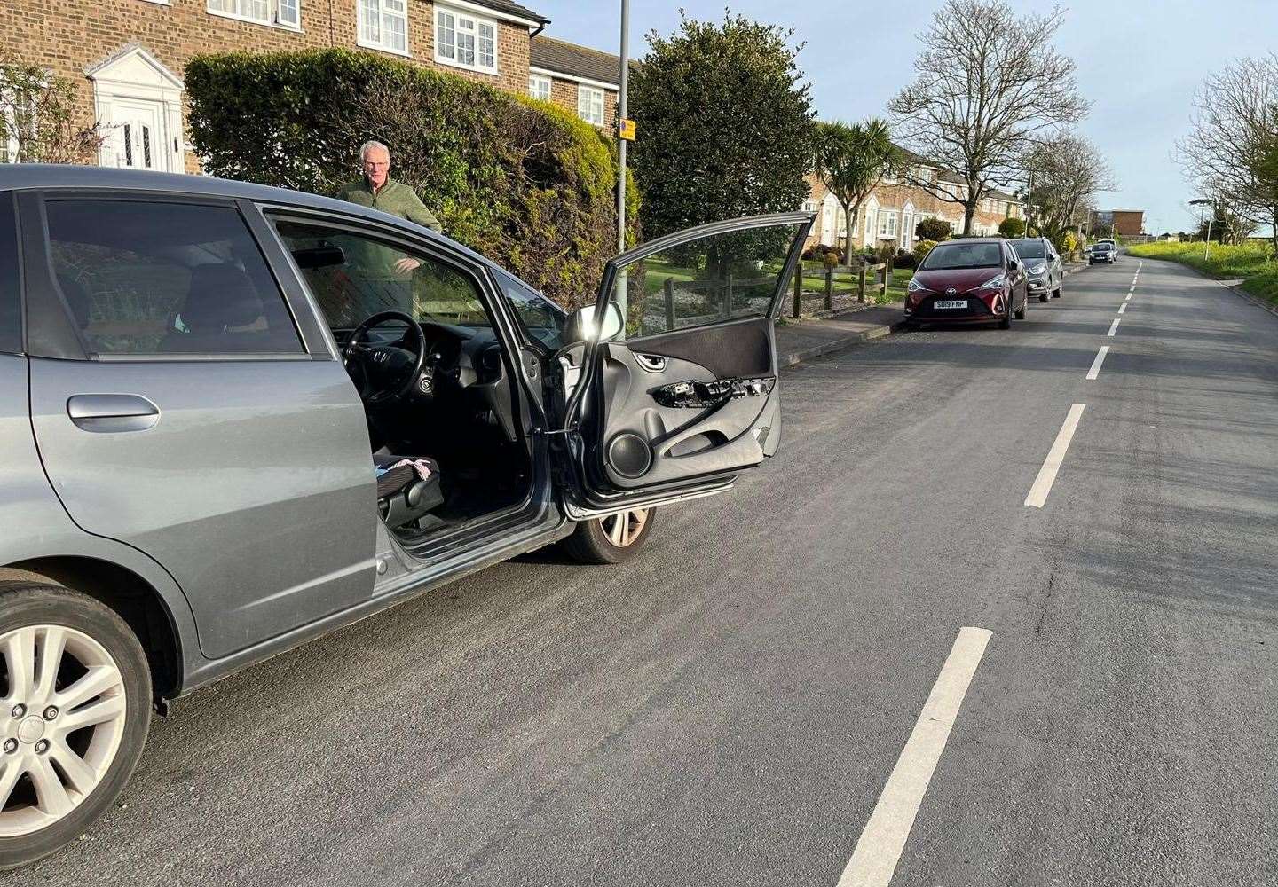 Ms Daniel was about to set off for a hospital appointment when the incident happened