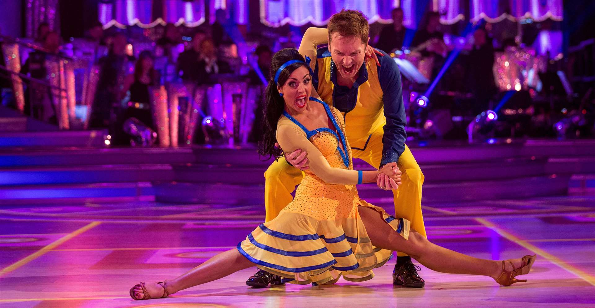 Happy memories: Brian Conley and dance partner Amy Dowden back in the 2017 Strictly Come Dancing show.