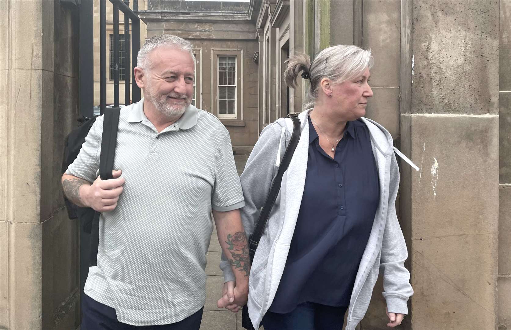 Adriana Orme, right, outside Worcester Crown Court (Matthew Cooper/PA)