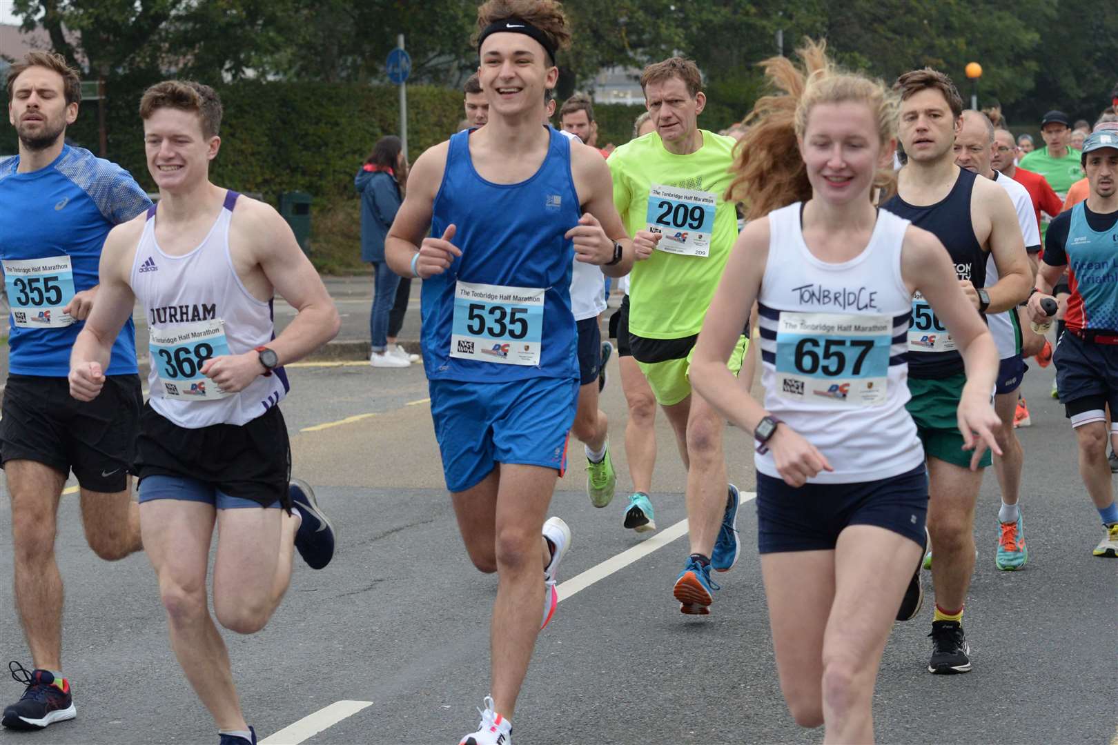 Tonbridge AC's Abianne Coates (No.657) was 11th in the women's race. Picture: Chris Davey