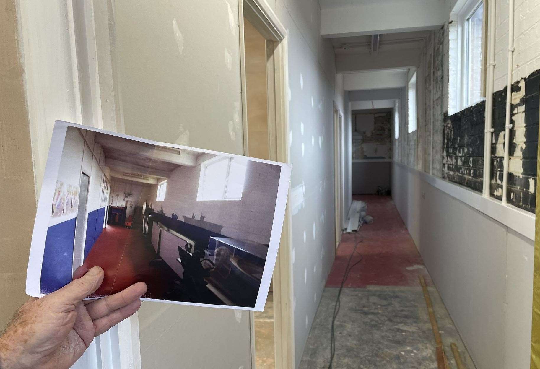 Changes to the Sheppey Sea Cadets' classrooms included reducing the size of the corridor which made the rooms bigger. Picture: Joe Crossley