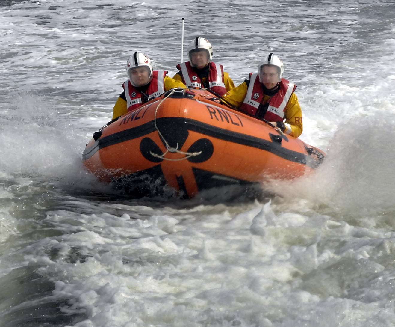 Sheerness RNLI Inshore Lifeboat crew.