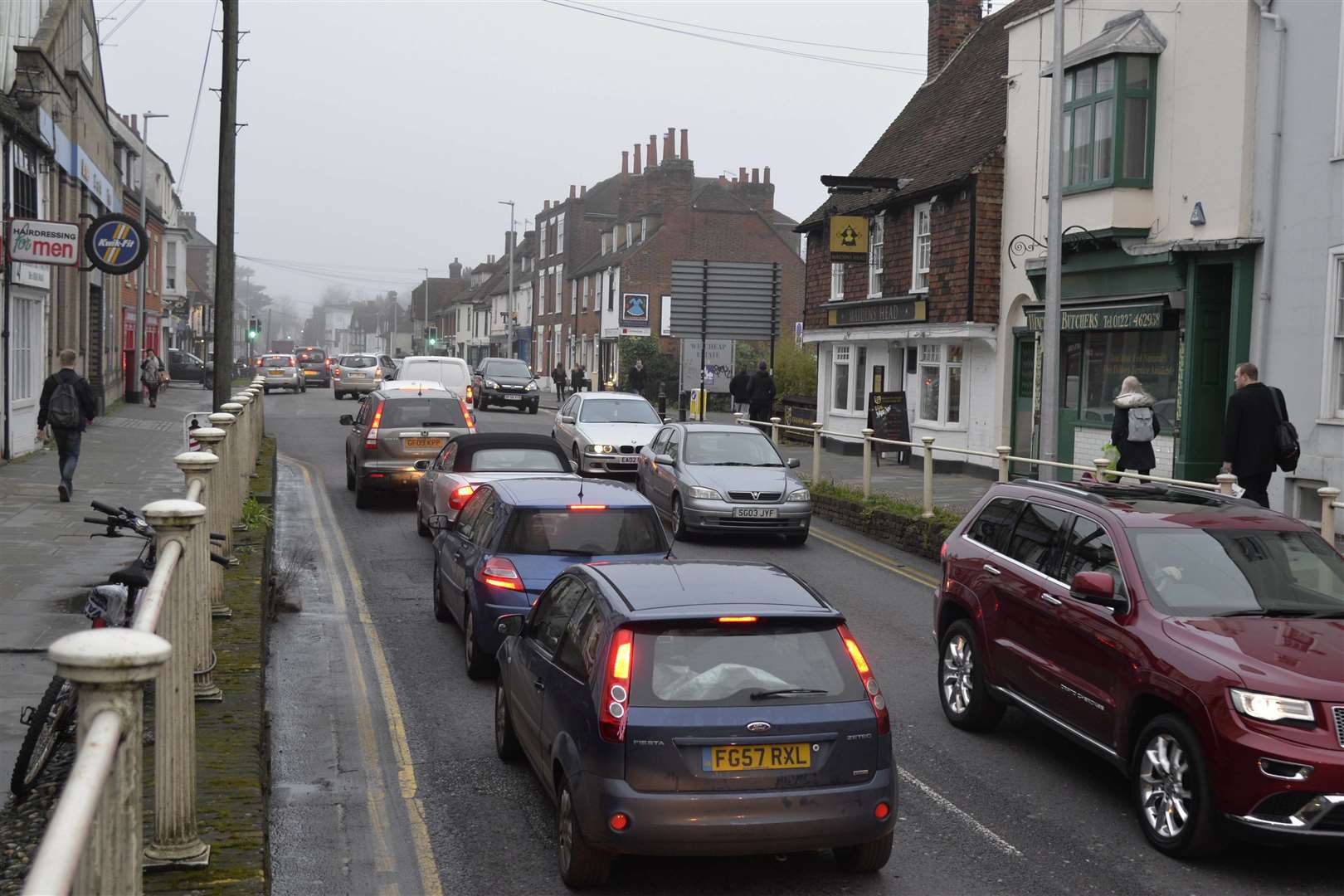 Police were called to a robbery in Wincheap, Canterbury yesterday, where an officer was attacked