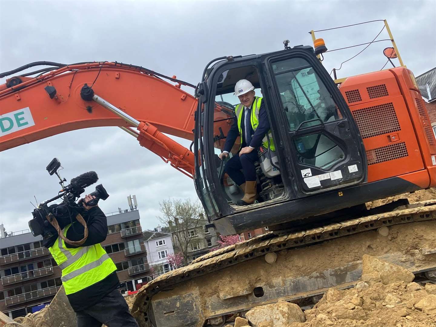 Sir Ed Davey visited the site of the former cinema complex in Tunbridge Wells last week. Picture Simon Finlay