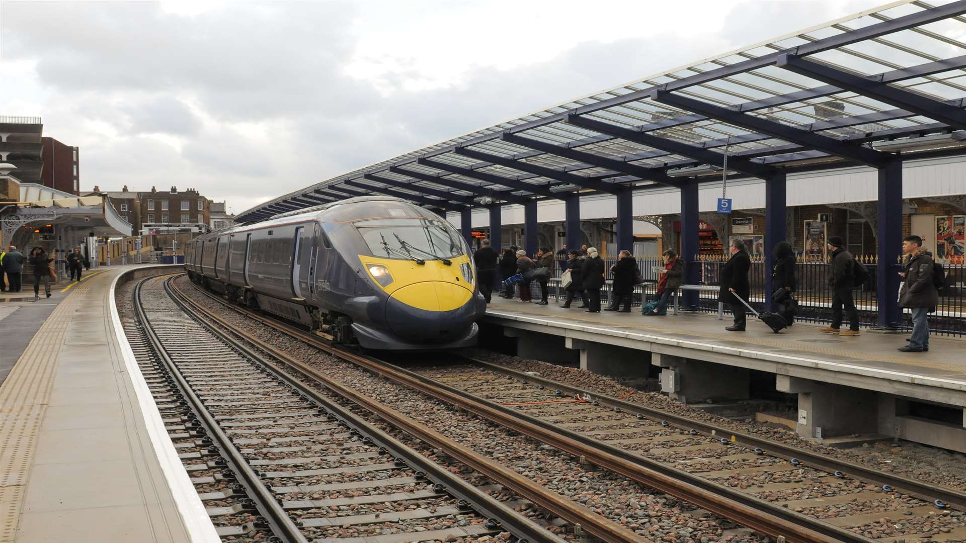 Gravesend Train Station. Stock picture.