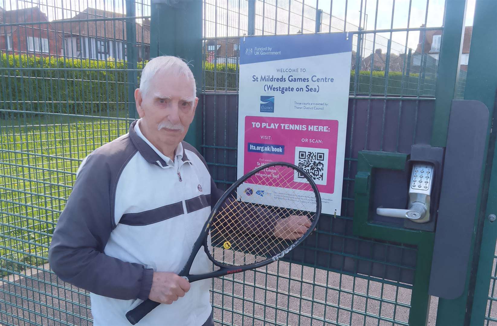 Derek Heptinstall is a regular player at St Mildred's courts in Westgate. Picture: Derek Heptinstall