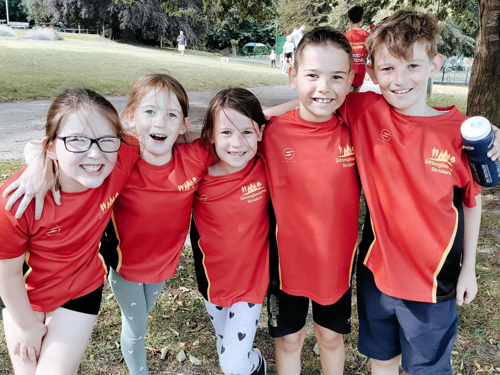 Sittingbourne Striders youngsters.