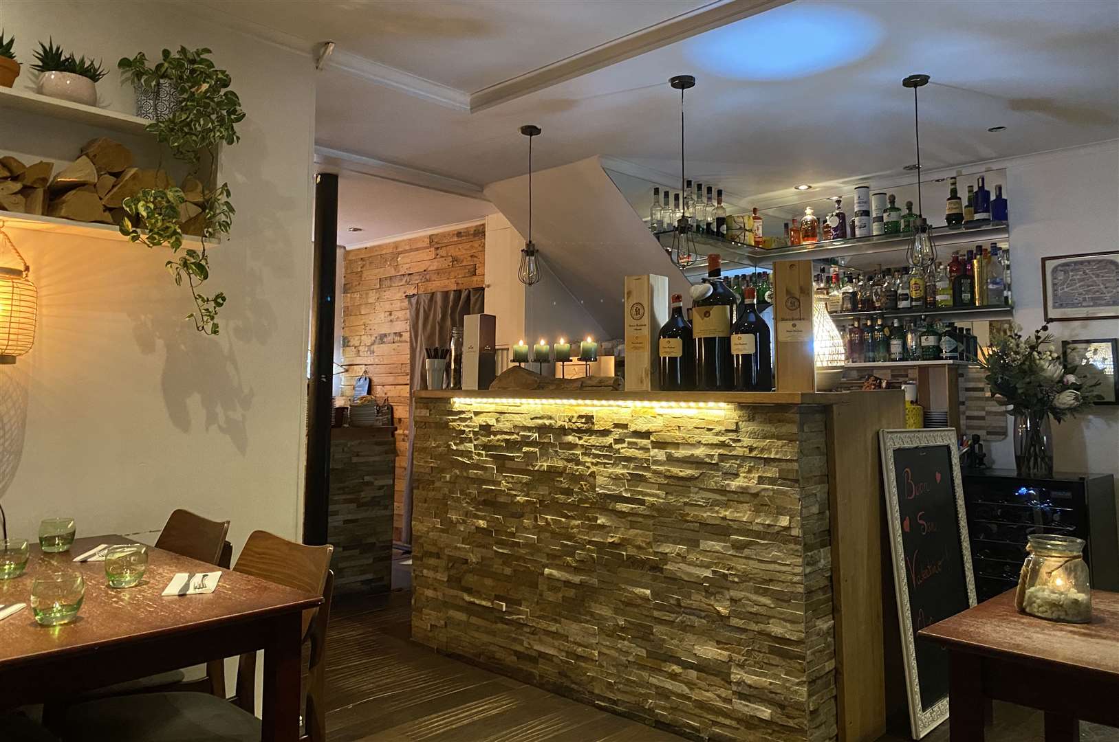 Inside La Villetta, Maidstone