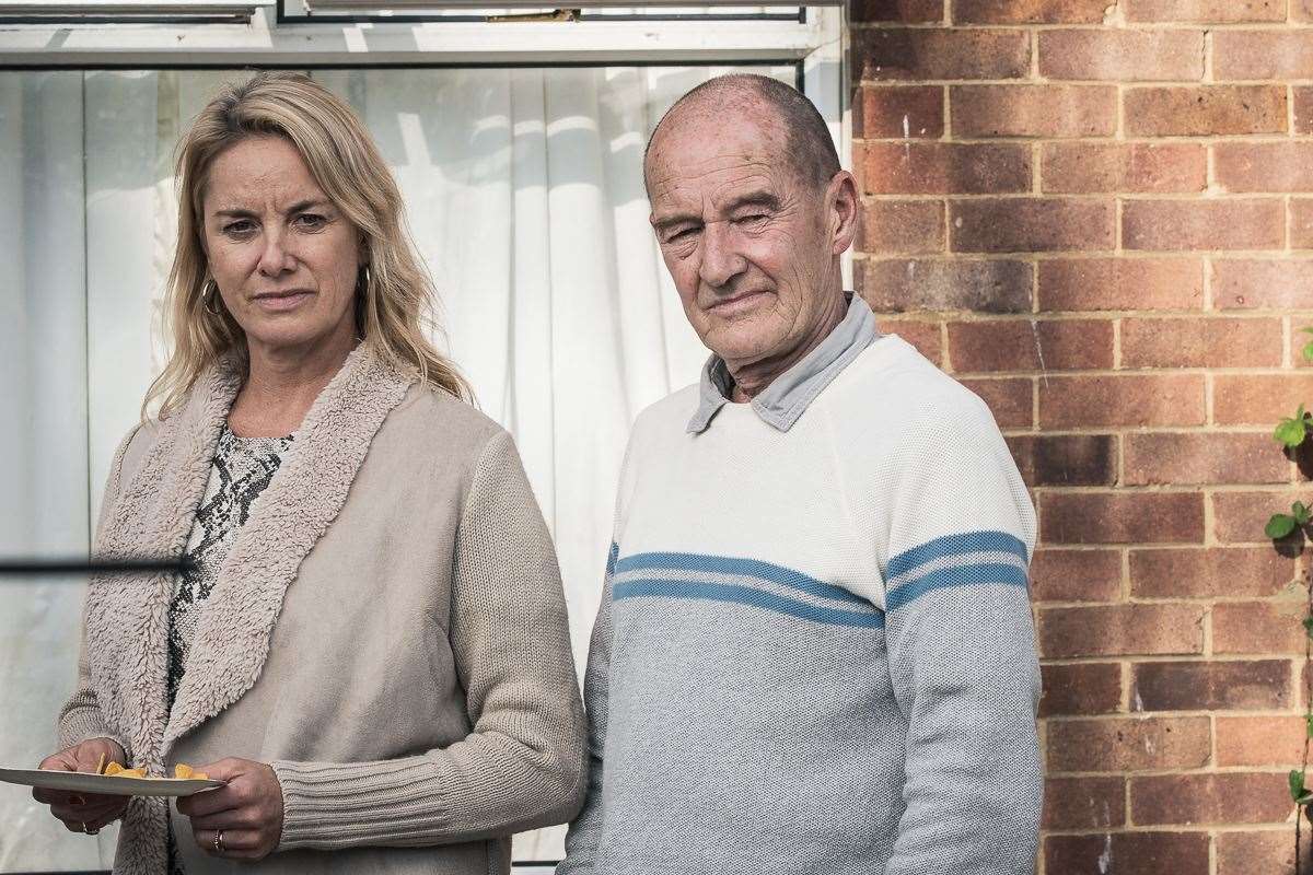 Tamzin Outhwaite and David Hayman in Bull. Photo: Signature Entertainment