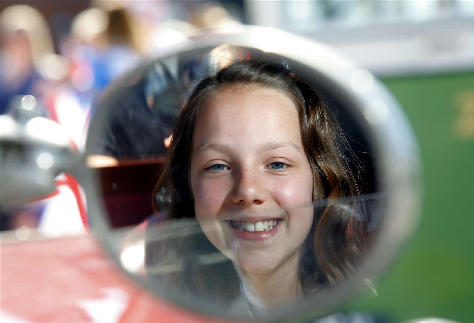 Meopham May Fayre, Meopham.May Queen Lottie Tearle 10 in a vintage car.Picture: Sean Aidan (1869162)