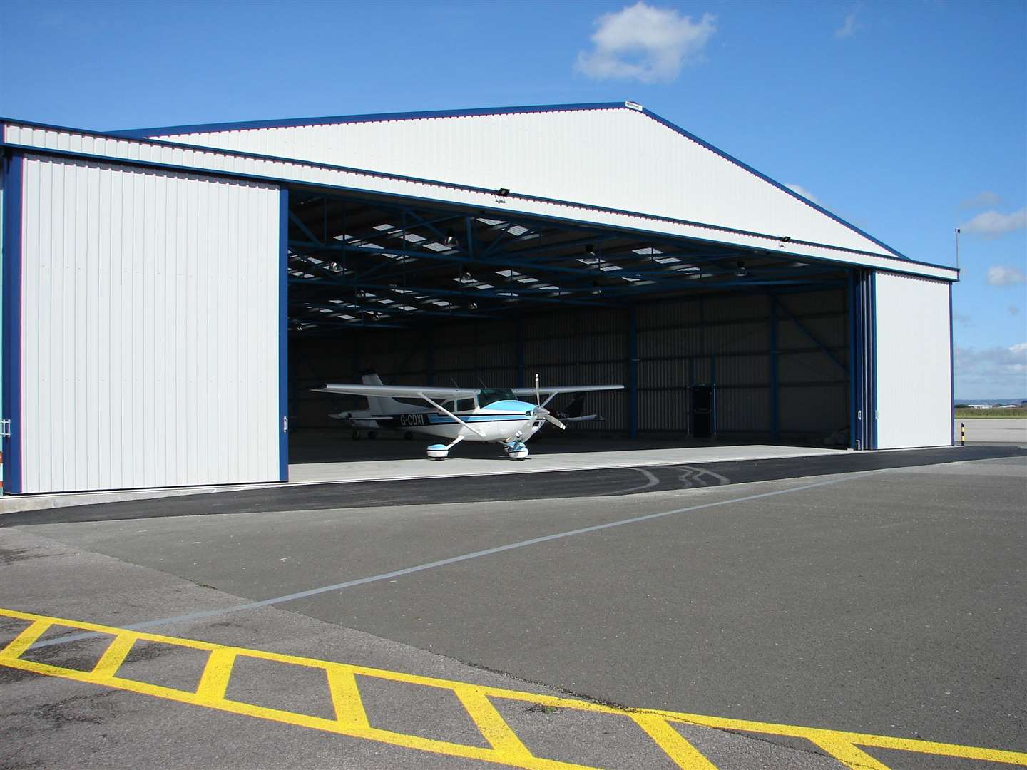 The airport is being used to triage migrants who land on Kent beaches. Picture: Lydd Airport.