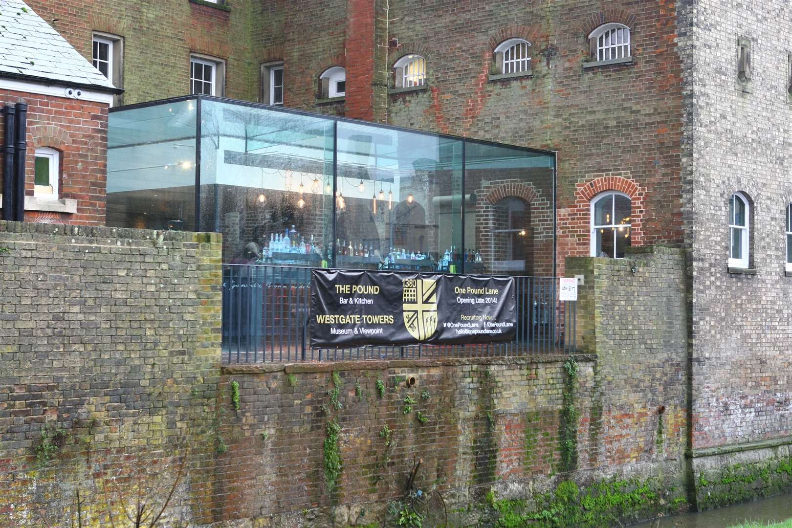 The Pound Bar and Kitchen is now located inside the former station. Picture: Matt Bristow