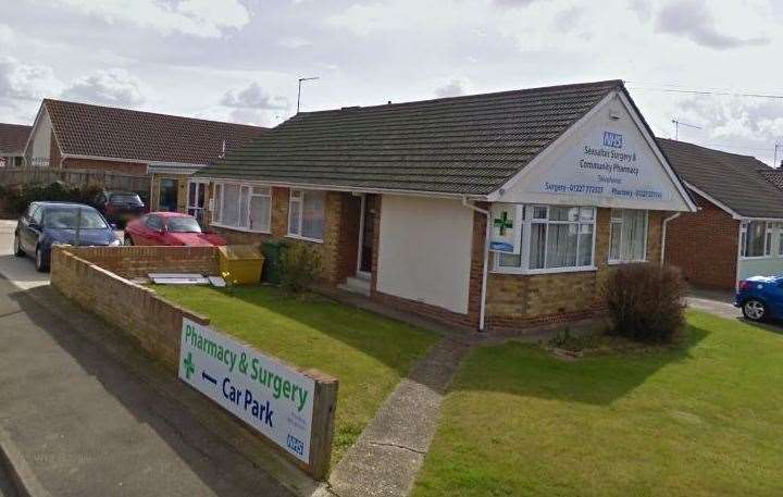 Seasalter Surgery in Faversham Road. Pic: Google Street View (19614350)