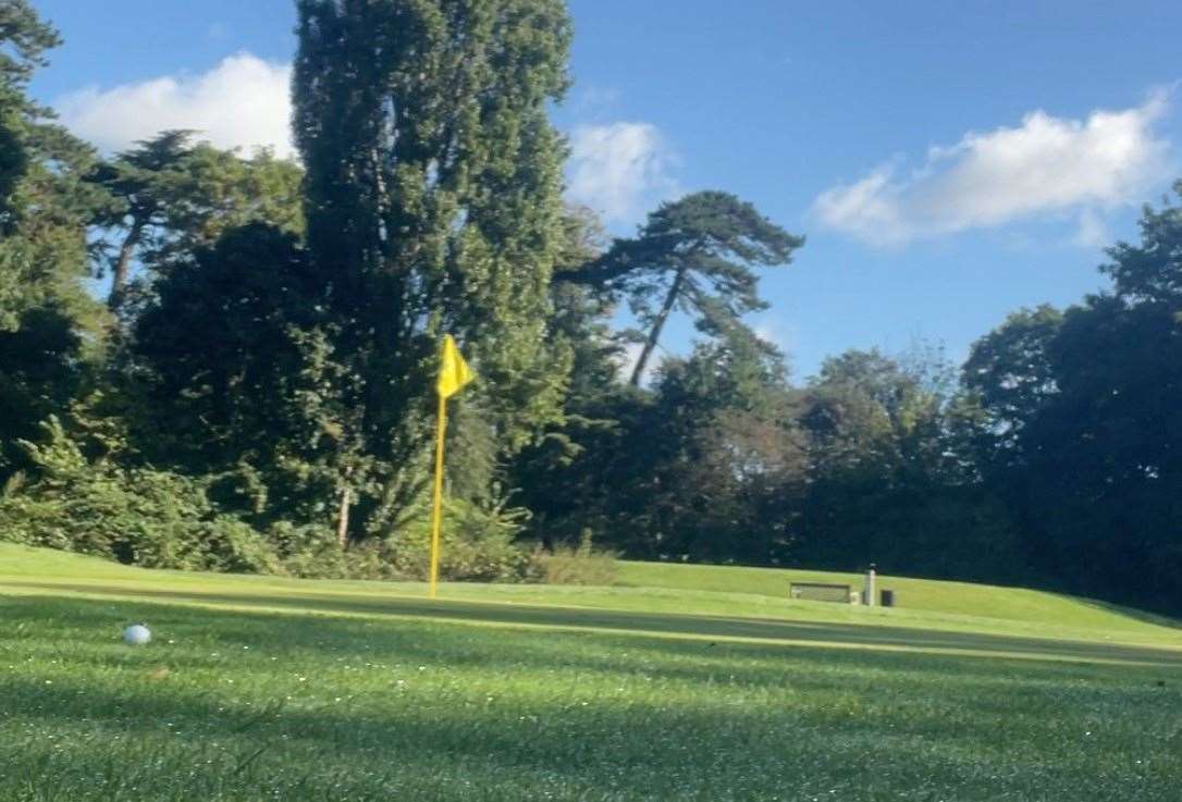 The 14th hole at Cobtree Manor Golf Course