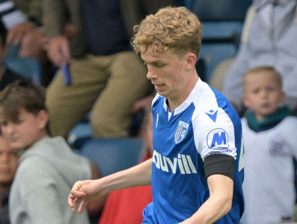 Youth player Harry Webster impressed again for Gillingham Picture : Keith Gillard