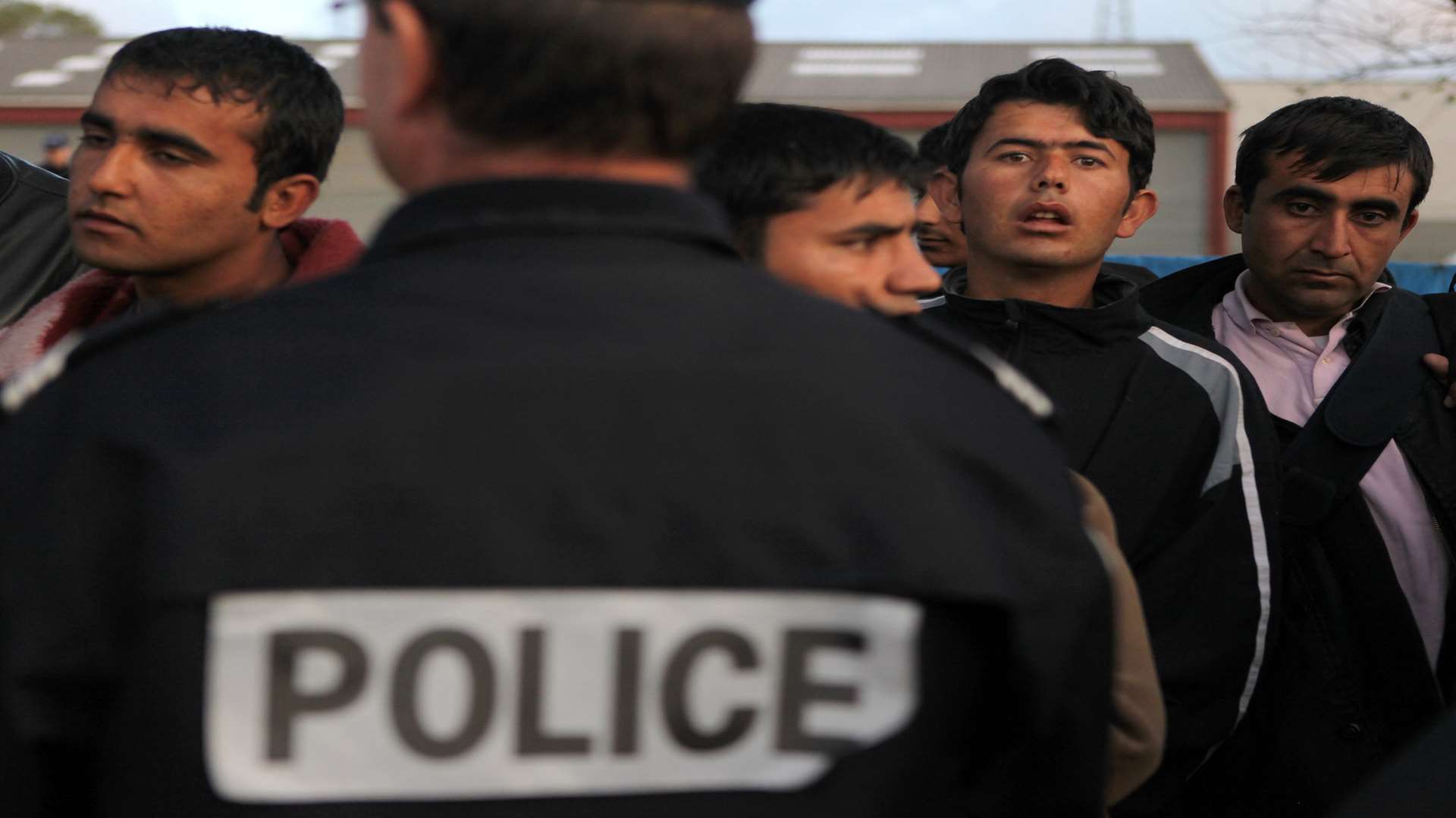 Migrants at Calais. Picture: Oli Scarff/Getty Images