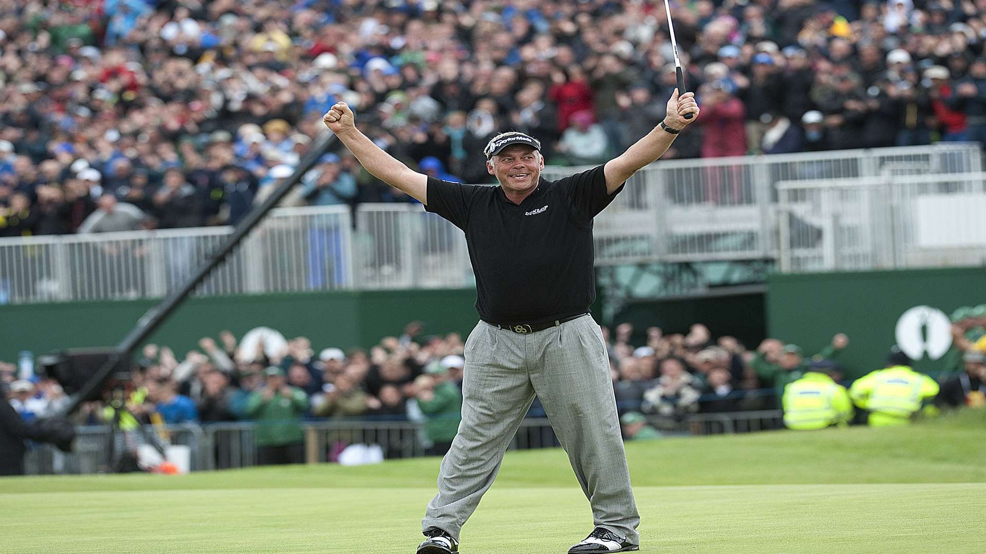 Darren Clarke wins The Open in 2011, the last time it was held at Royal St George's