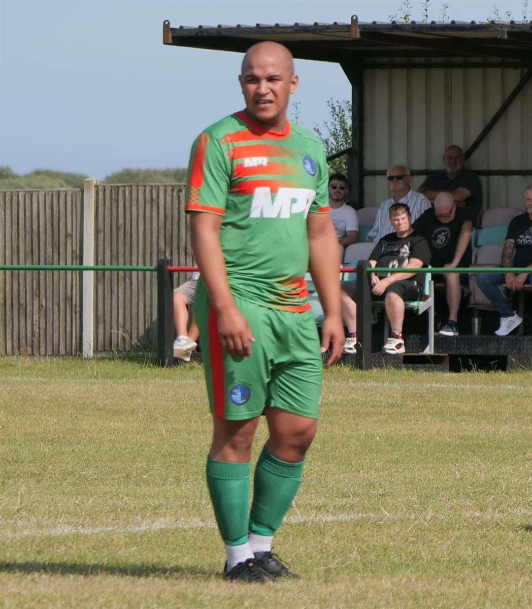 Lydd defender Tom Wynter on his playing comeback after two-and-a-half years out. Picture: John Botten