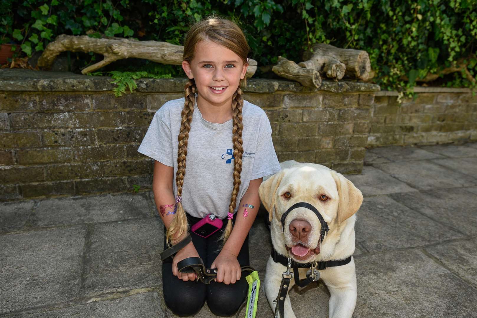 Nina Denton and her family have a diabetic alert dog, Teddy