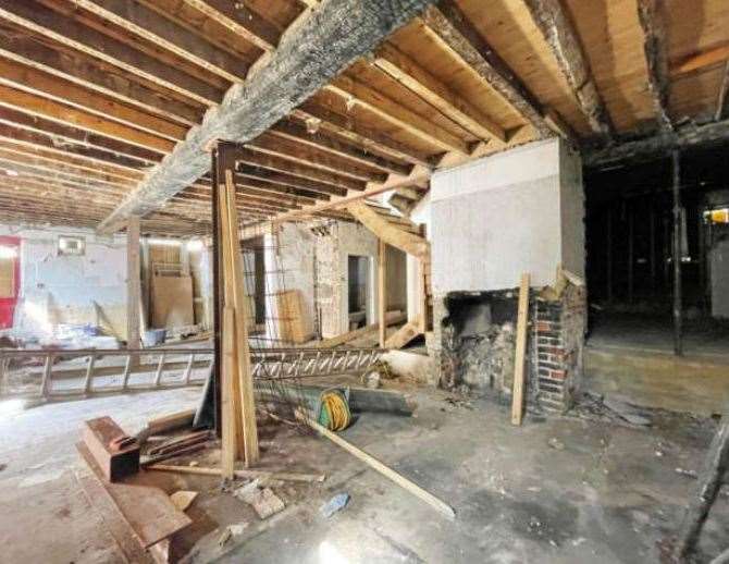 Inside the former Eagle Inn pub in Ramsgate