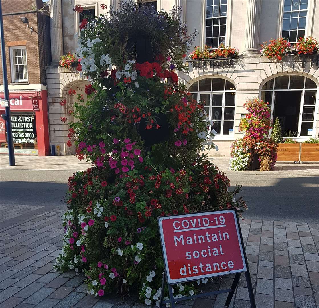 Signs have been put in place around Maidstone town centre