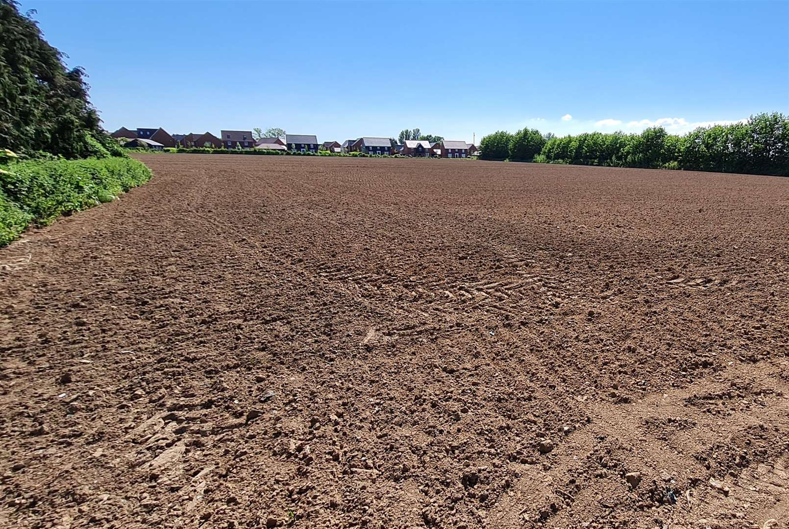 The six acre plot at Preston which could be developed with housing