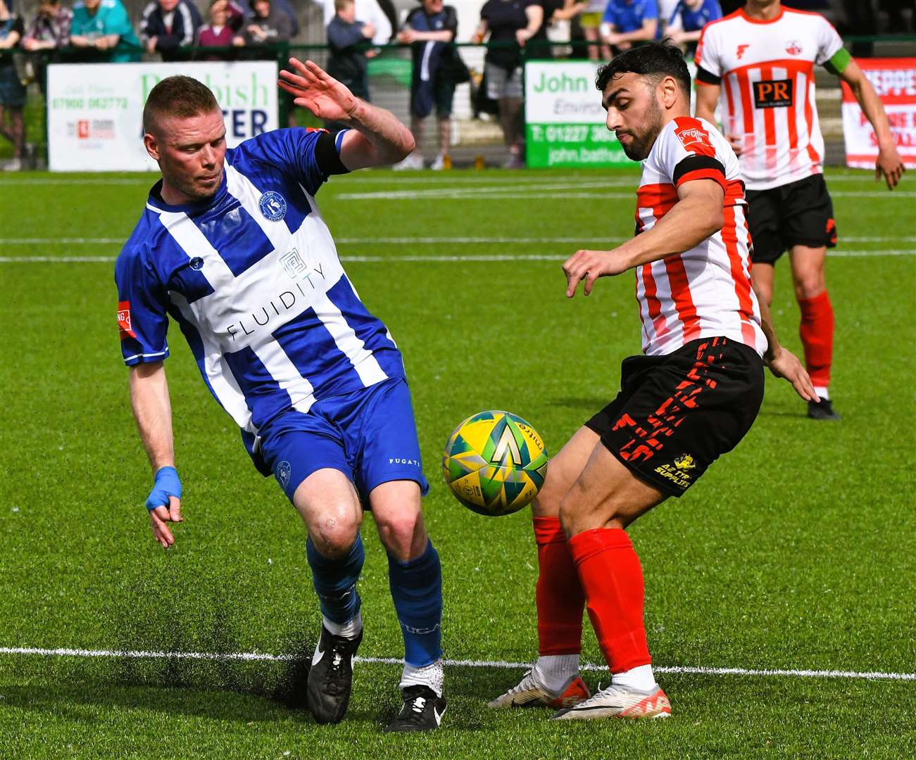 Herne Bay's Scott Heard - returned to action for the side in their goalless draw at Margate. Picture: Marc Richards