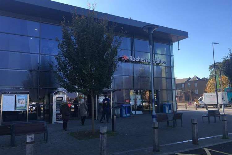 The £2m car wash site sits opposite Rochester Railway Station. Photo: Stock