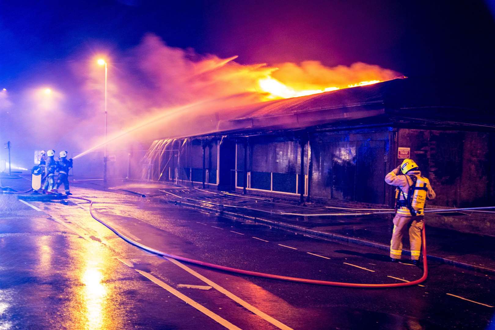 Folkestone photographer Dan Desborough captured some stunning images of the Onyx fire at its height