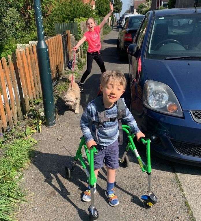 Wilber Turpin walked 10 miles in 10 days to raise money for the NHS