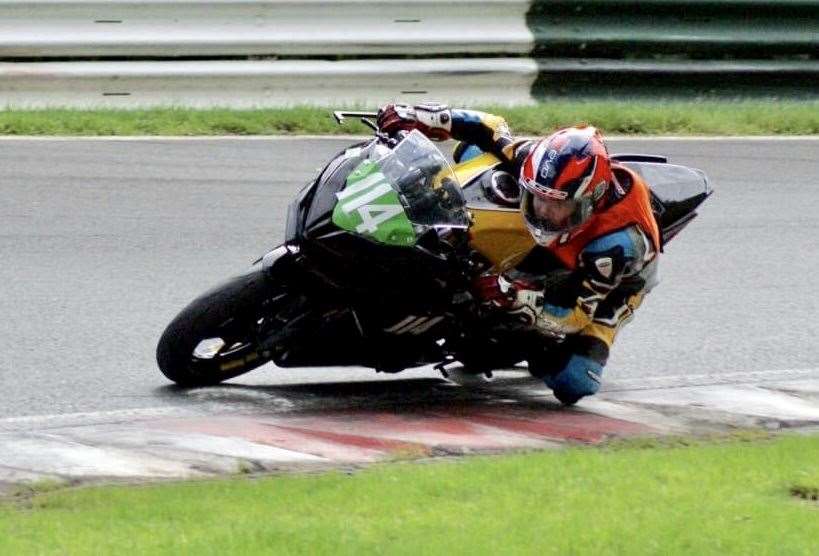 Finn riding at Cadwell Park Picture: Heidi Cockerton