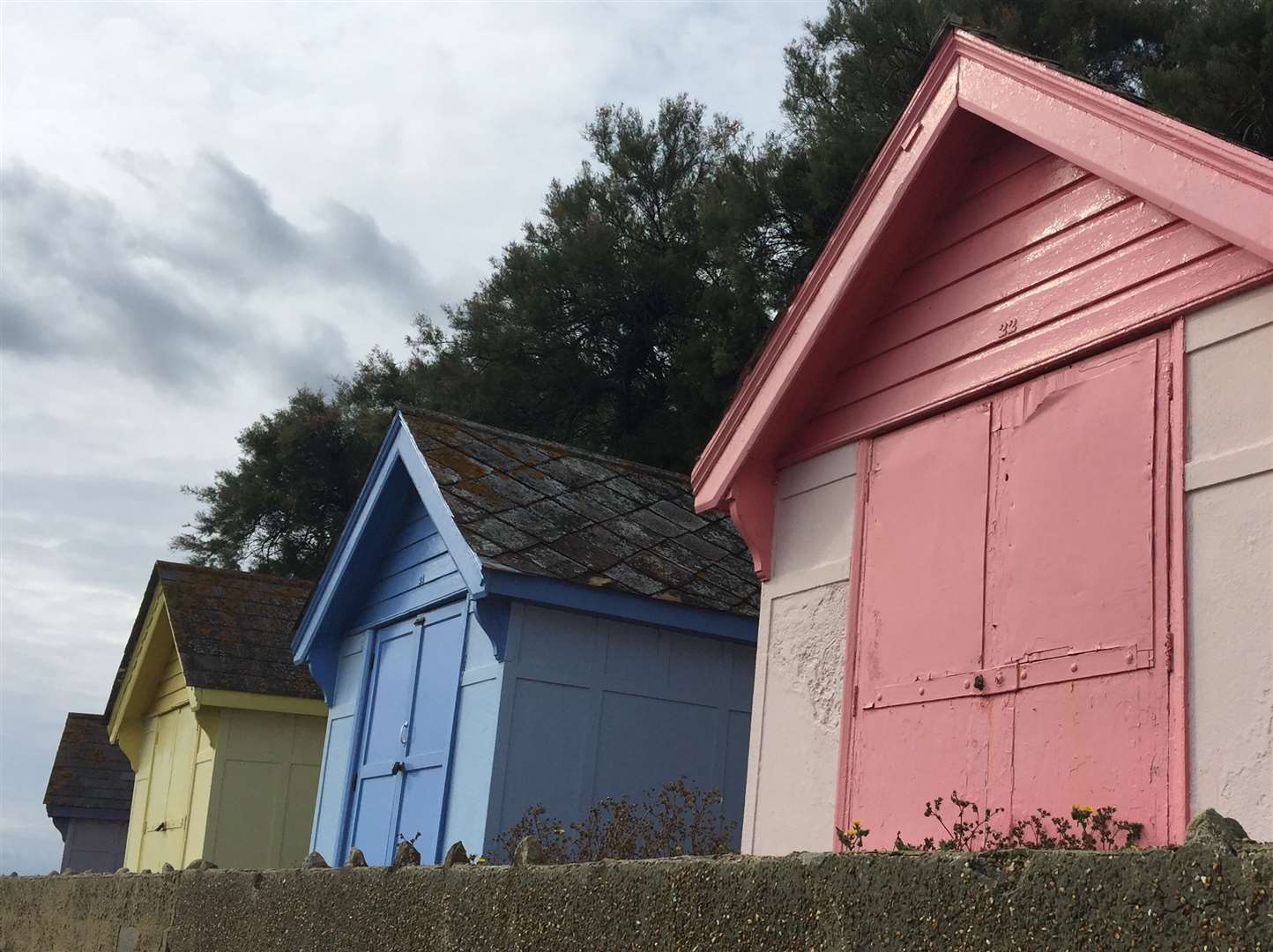 The locks have been removed from the huts as tenants were told to remove their belongings this month