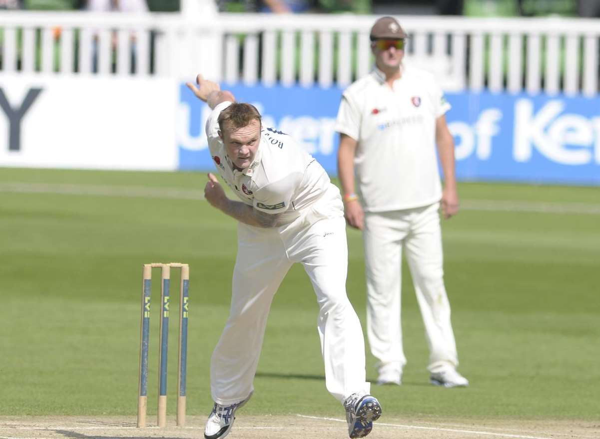 Doug Bollinger, wickets and runs against Hampshire Picture: Barry Goodwin