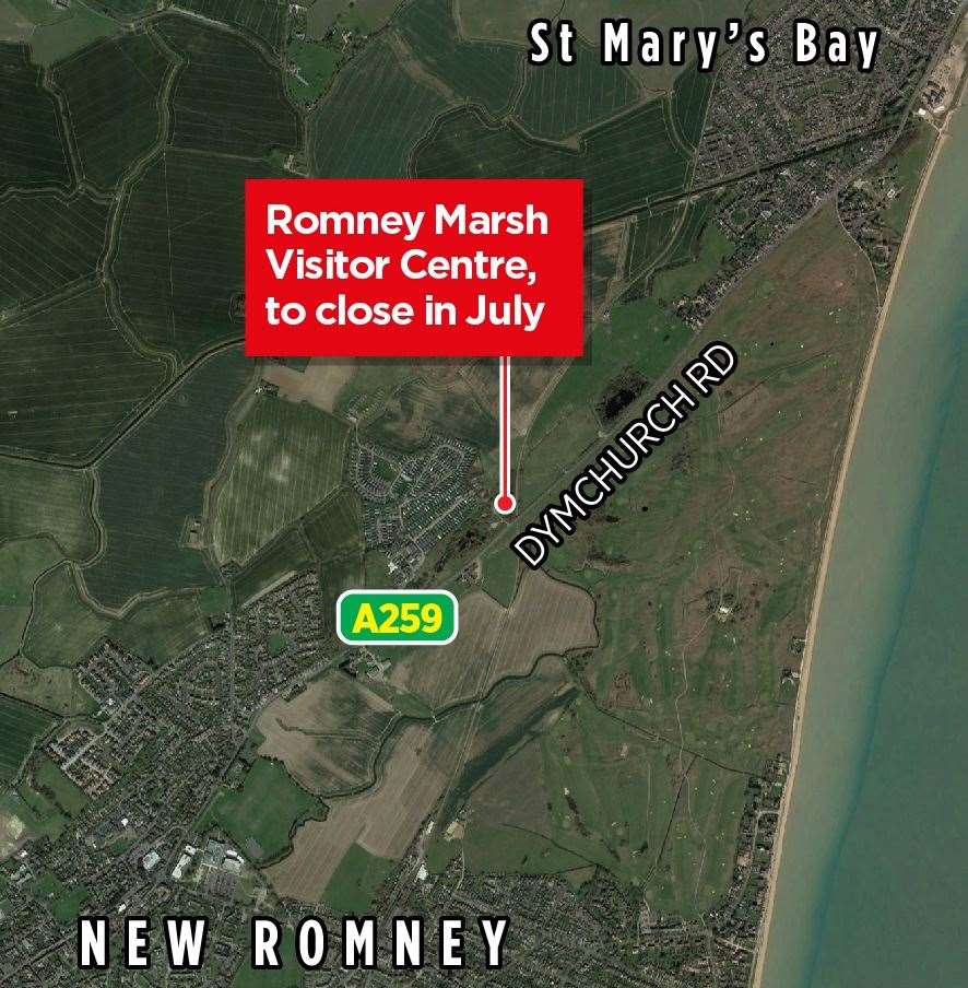 Romney Marsh Visitor Centre is on Dymchurch Road between New Romney and St Mary’s Bay