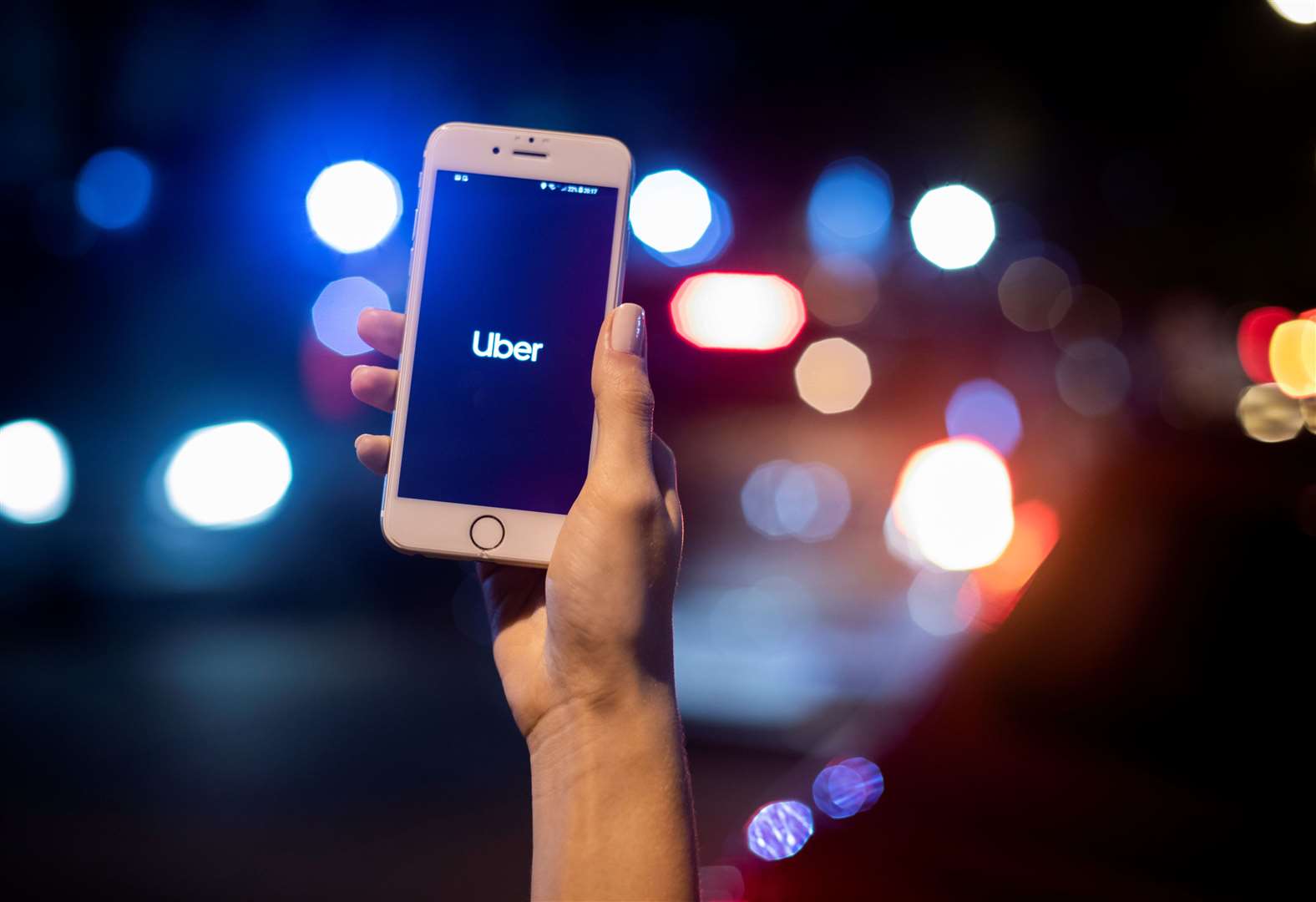 Uber pairs up drivers and customers exclusively online or on its app. Picture: Marcelo Justo