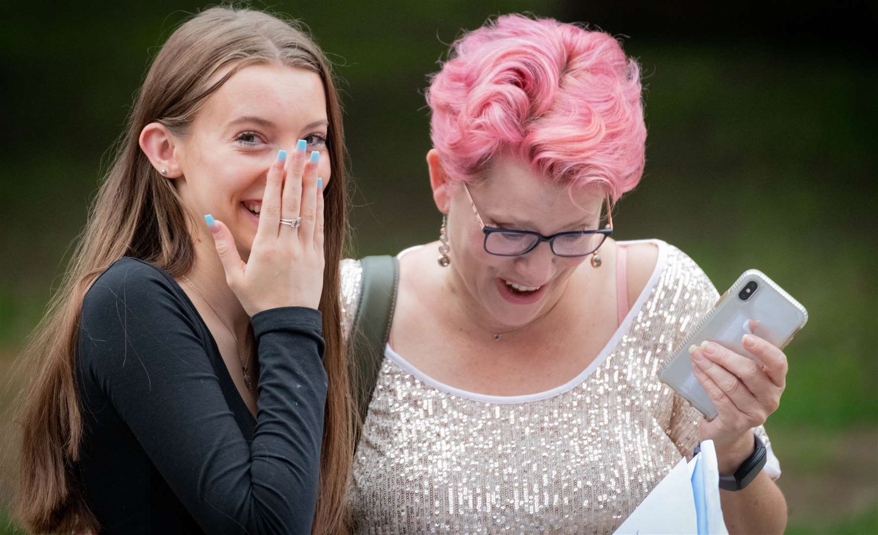 Pupils from Maidstone Grammar School for Girls have collected their results