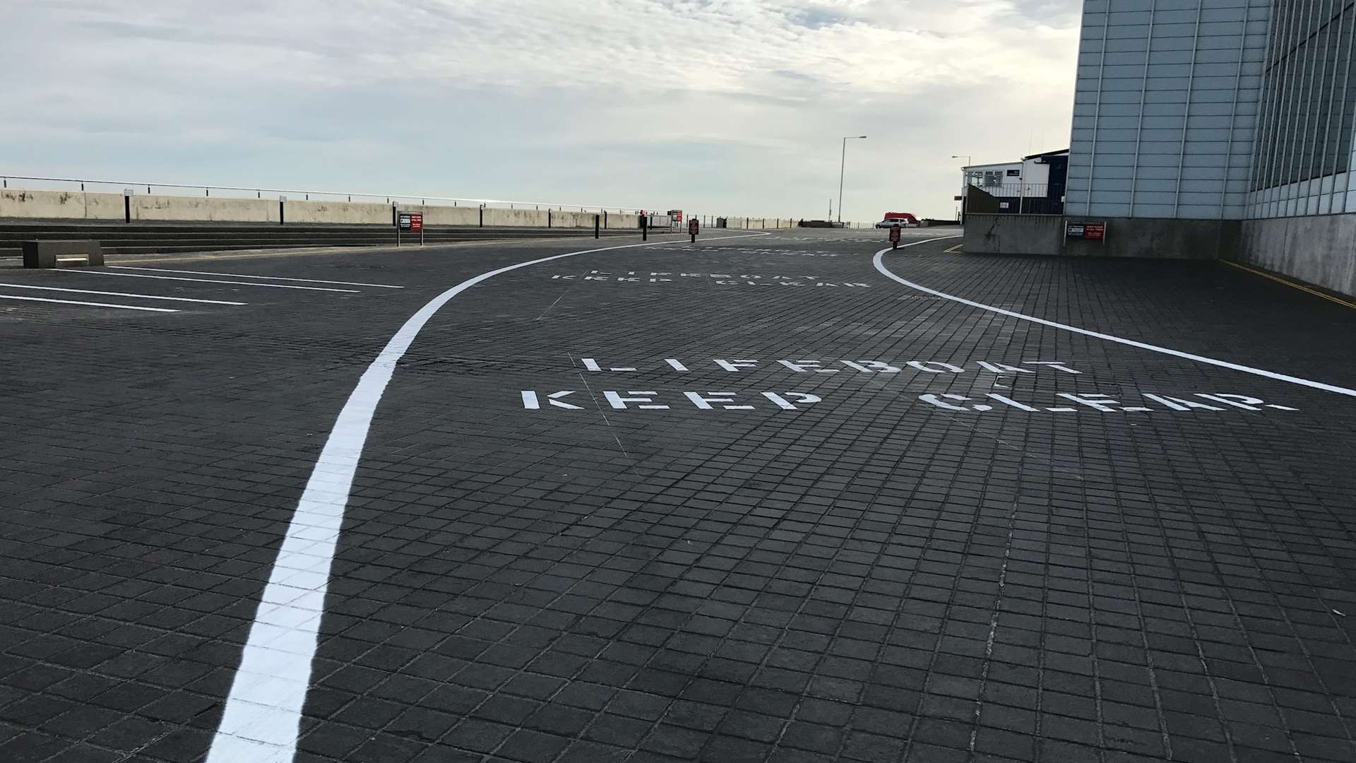 The markings cover launch route from the boathouse to the harbour slipway