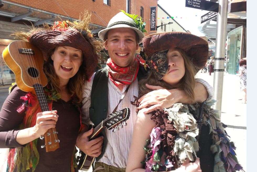 Bethan Forsey,Ben Wiggins and Emma-Rose Lowther from the Changeling Theatre Company