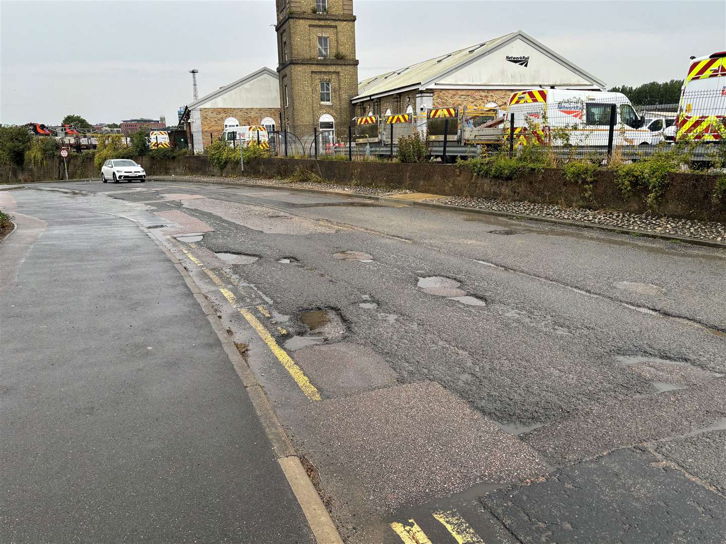 Homeowners say somebody could die if they hit a pothole in Newtown Road, Ashford