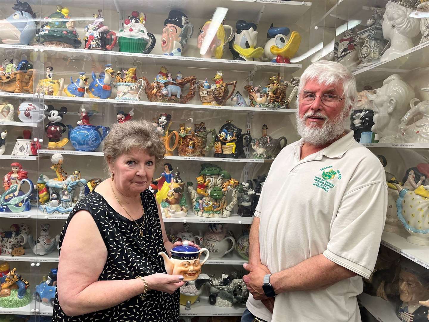 Sue and Keith Blazye of Teapot Island, Yalding