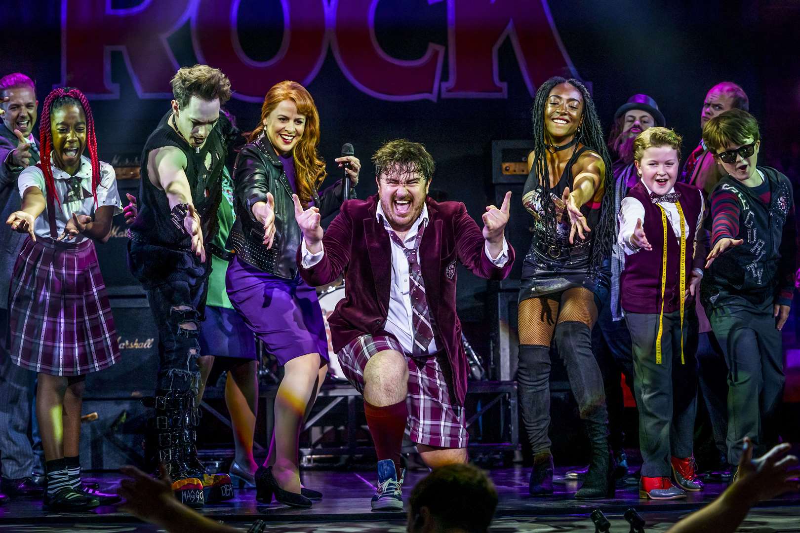 The show follows wannabe rockstar Dewey Finn as he turns a class of prep school students into a rock band. Picture: Paul Coltas