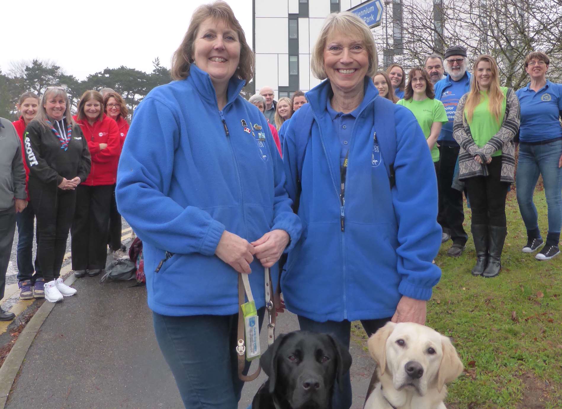 Volunteers Kathryn Newby and Vanessa Johnson