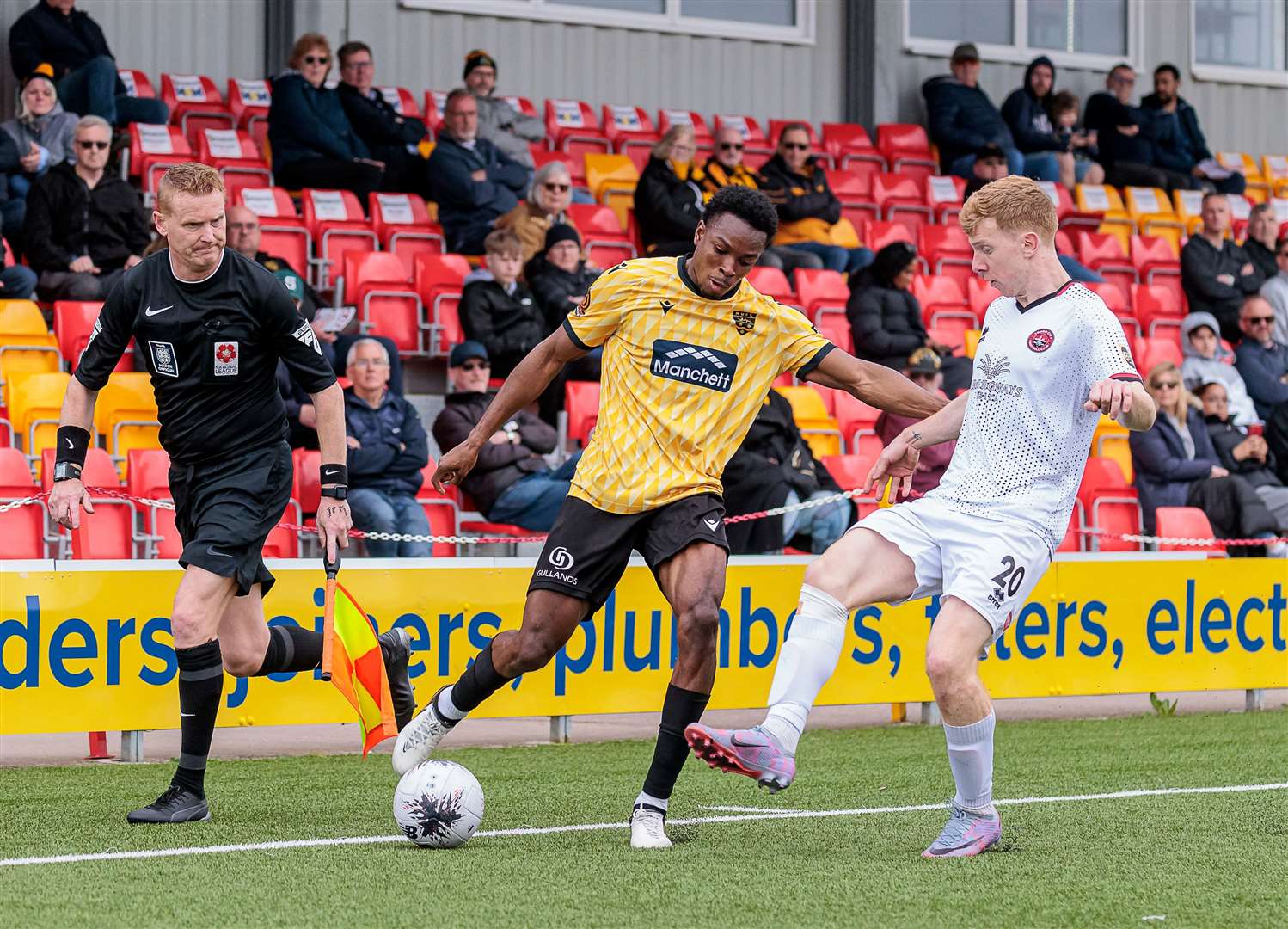 Defender Raphe Brown scored Maidstone's consolation at Truro. Picture: Helen Cooper