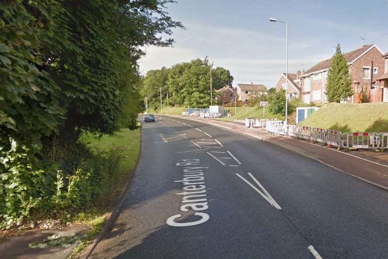 The accident happened near the Conningbrook hotel, in Canterbury Road