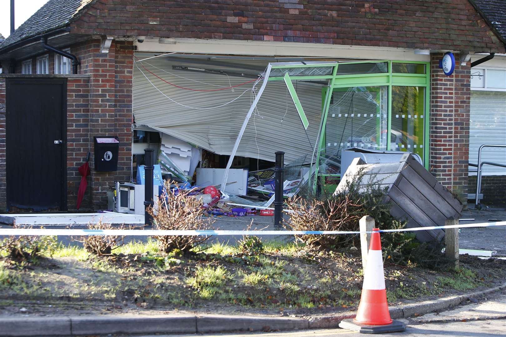 The store has suffered heavy damage. Picture: Andy Jones