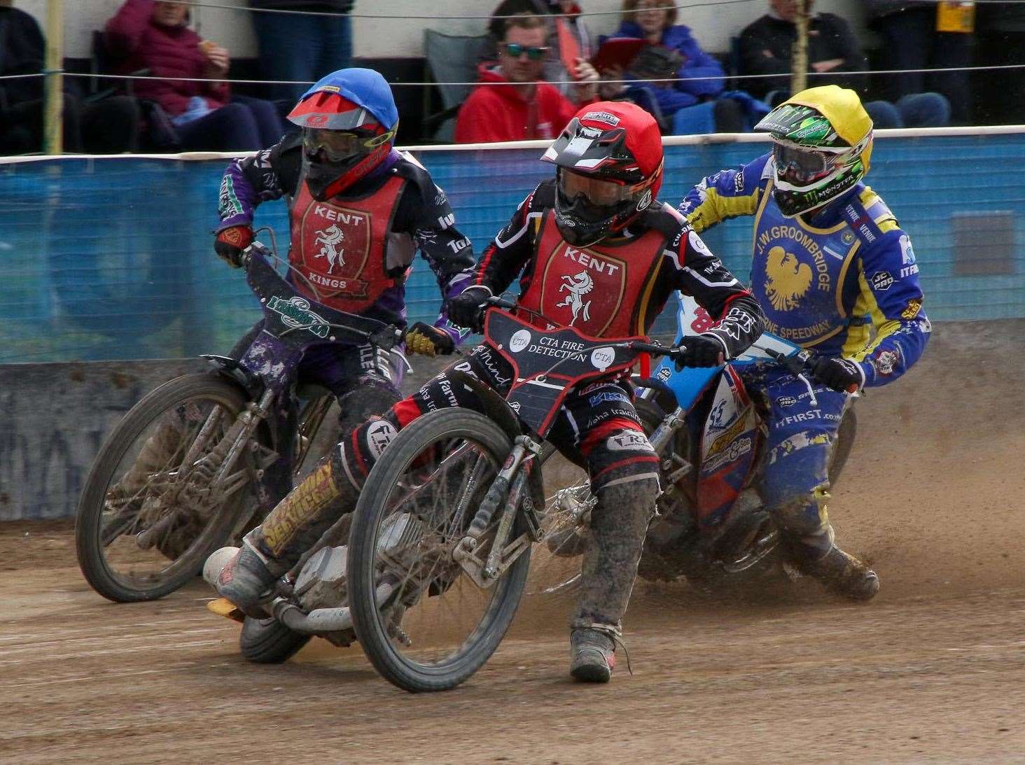 Kent Kings began the 2024 season with a win over Eastbourne Eagles at Iwade. Picture: Niall Strudwick